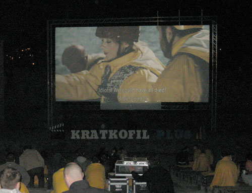 Proyección en Kastel Open Air Cinema